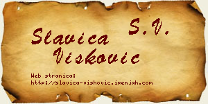 Slavica Višković vizit kartica